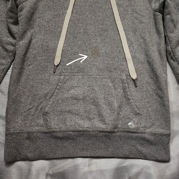 Aerie Fit Heather Gray Pullover Hoodie - Size Small - Picture 4 of 6